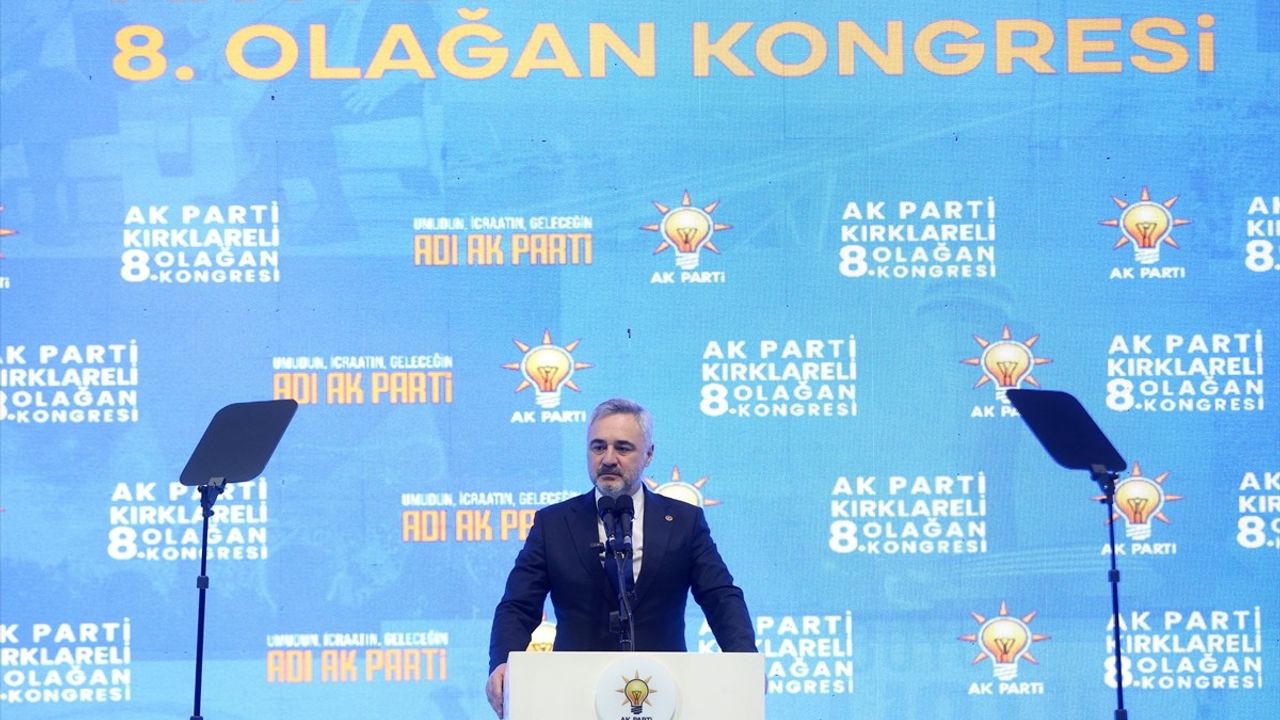 AK Parti Kırklareli 8. Olağan İl Kongresi'nde Yenilenen Hedefler