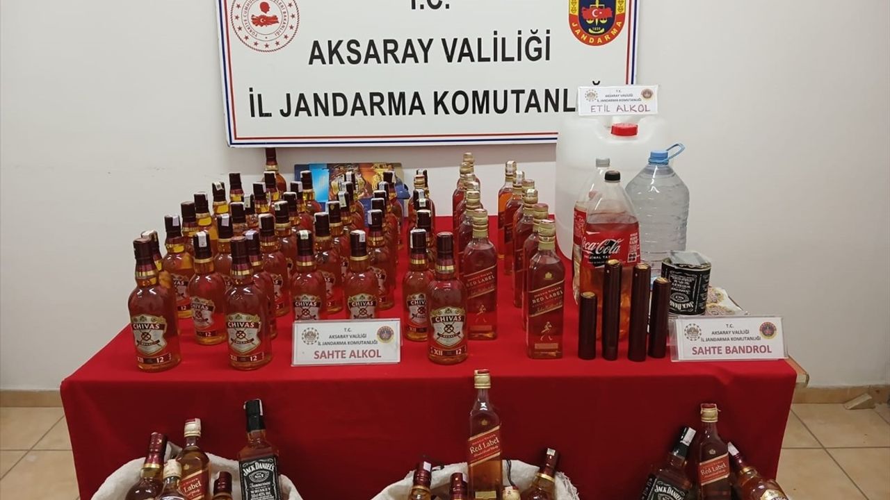 Aksaray'da Sahte İçki İmalatı ile İlgili Operasyon