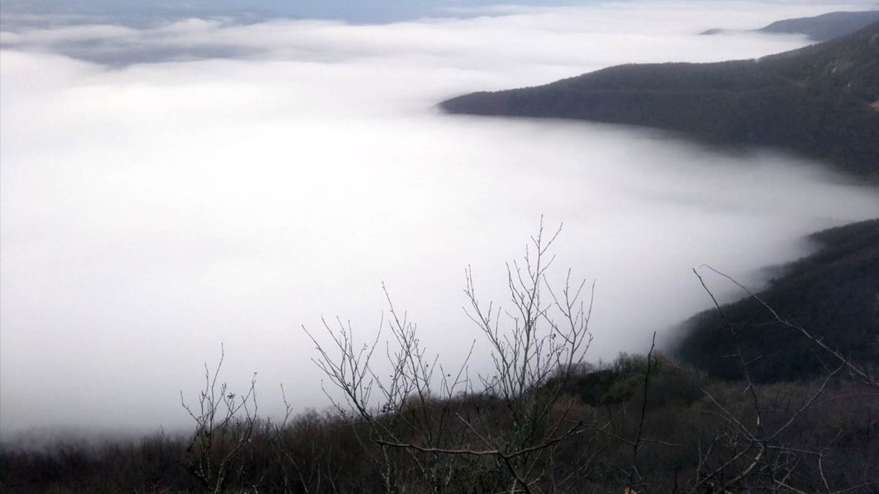 Amasya'da Yağmur Sonrası Göz Alıcı Sis Manzaraları