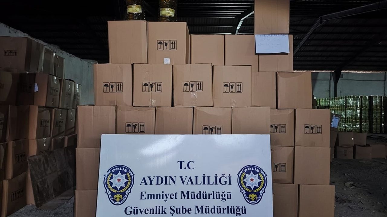 Aydın'da 2,700 Litre Tağşişli Yağ Ele Geçirildi