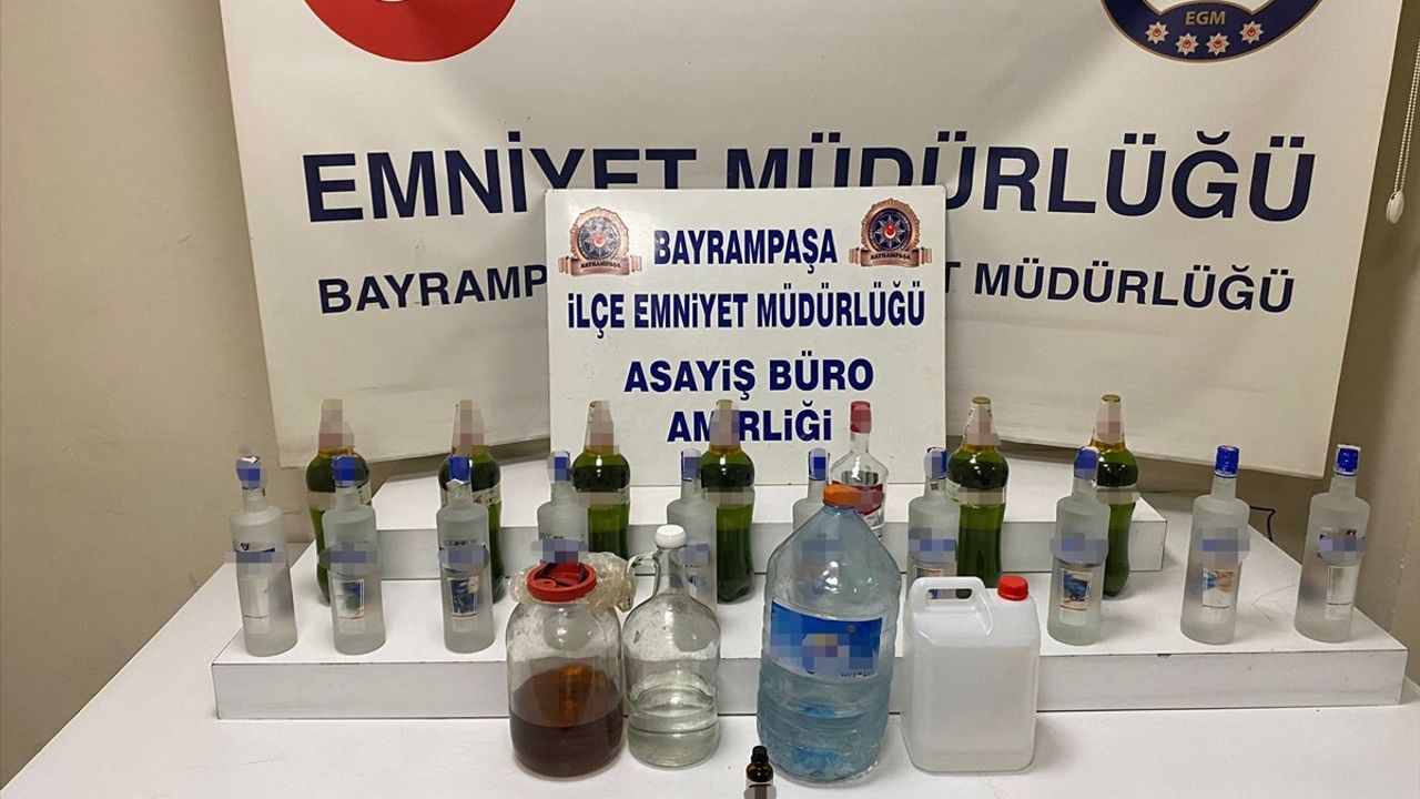 Bayrampaşa'da Sahte İçki Üretimi Operasyonu