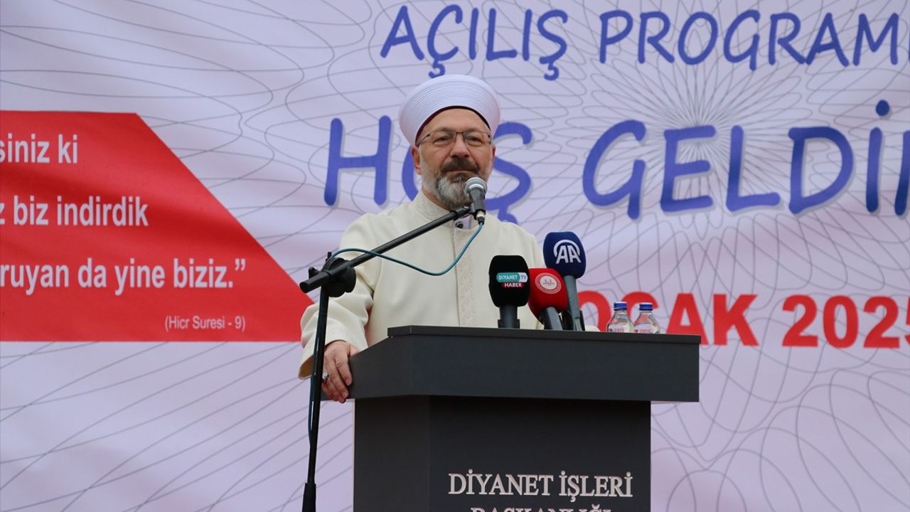 Diyanet İşleri Başkanı Erbaş Kur'an Kursu Açılışında