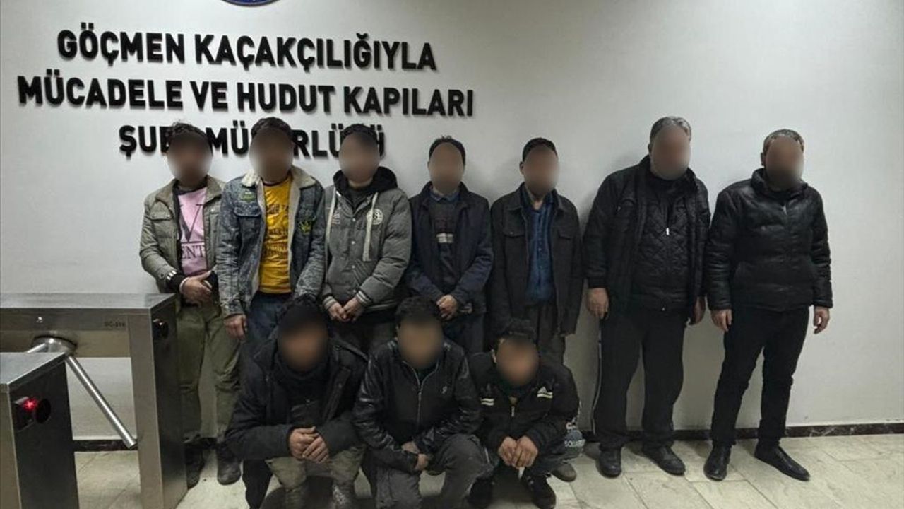 Elazığ'da Düzensiz Göçmen Operasyonu