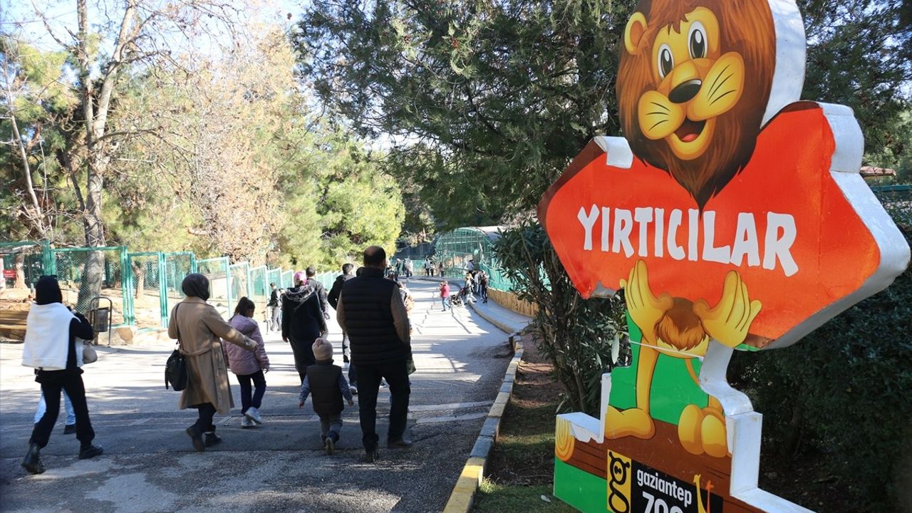 Gaziantep Doğal Yaşam Parkı Yeni Yıl Ziyaretçilerini Ağırladı