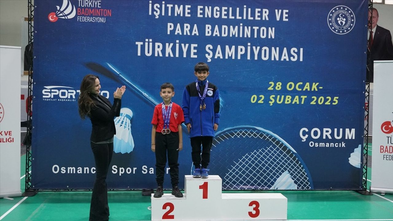 İşitme Engelliler Türkiye Badminton Şampiyonası Tamamlandı