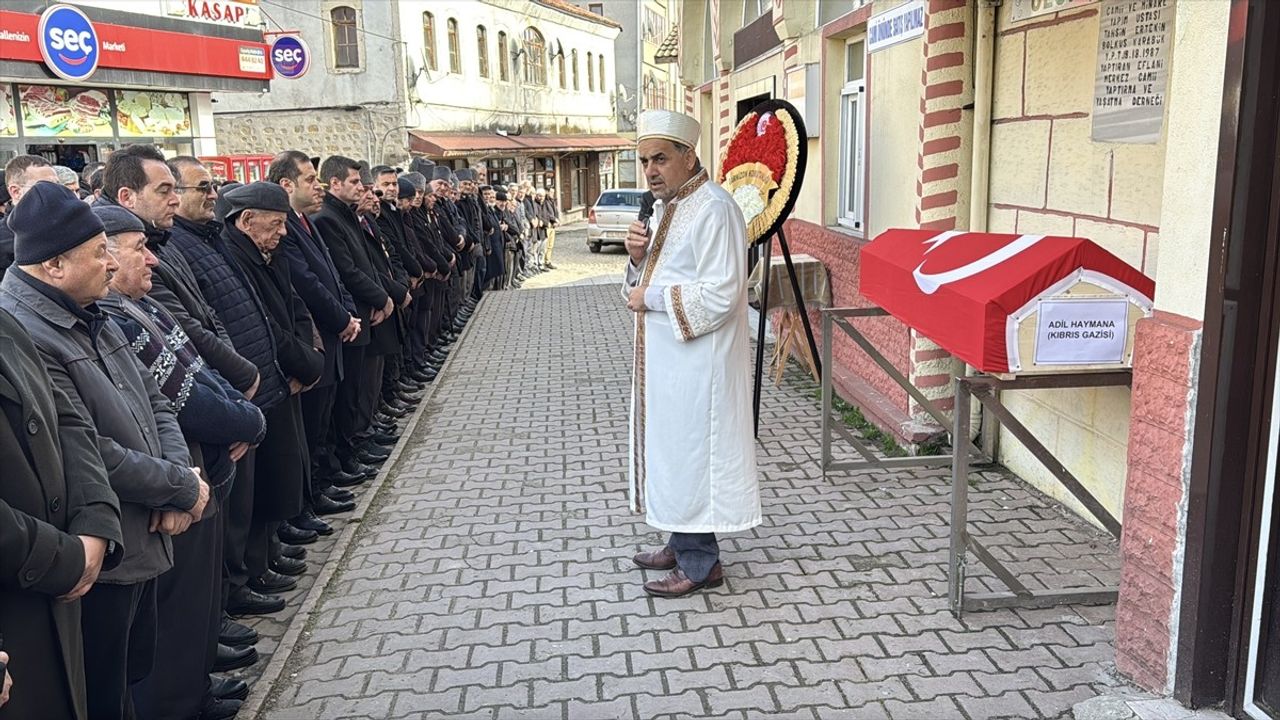 Karabük'te Kıbrıs Gazisi Adil Haymana Son Yolculuğuna Uğurlandı