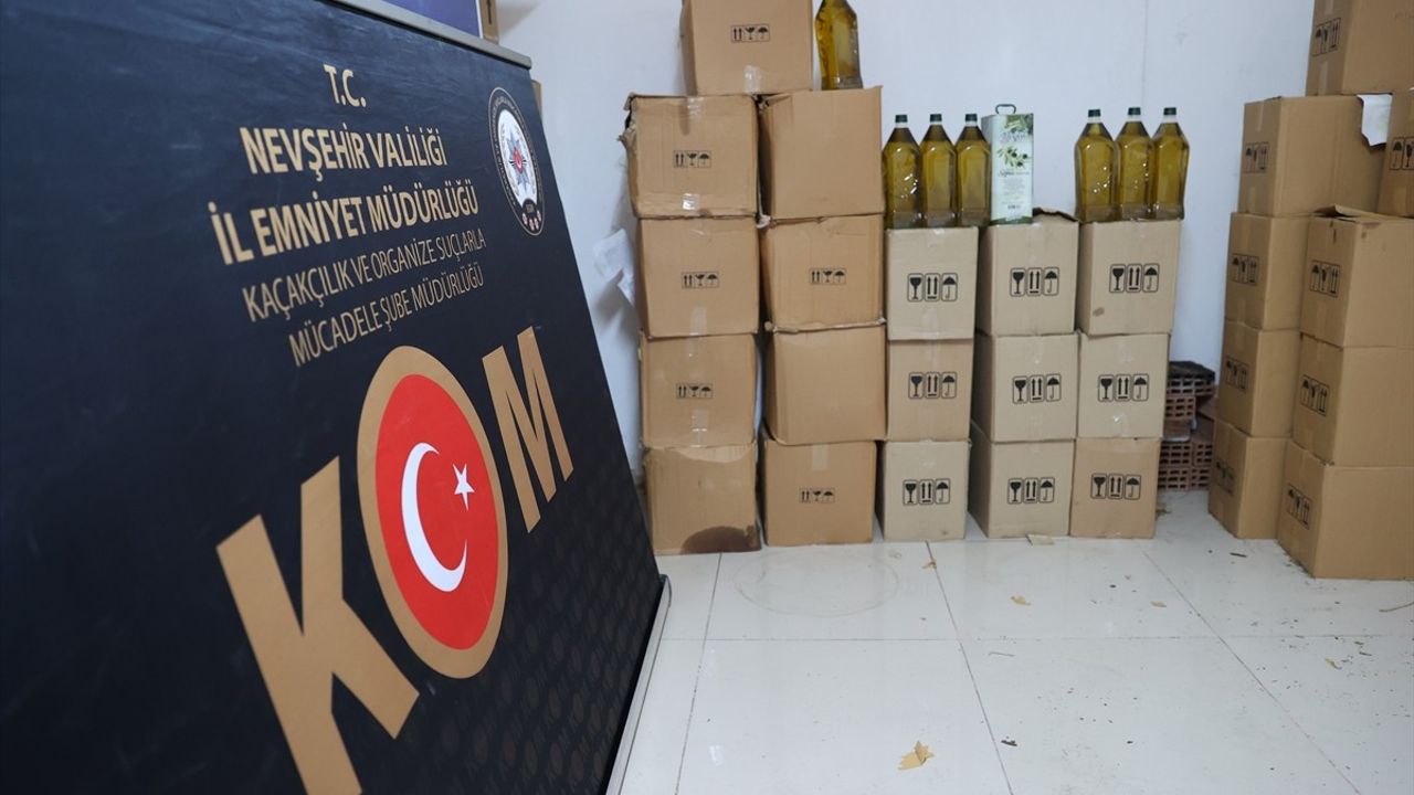 Nevşehir'de Sahte Zeytinyağı Operasyonu: 2 Gözaltı