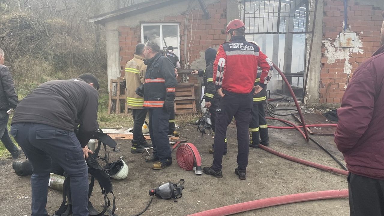 Ordu'da Yangın Felaketi: İş Yeri ve Depo Küller İçinde Kaldı