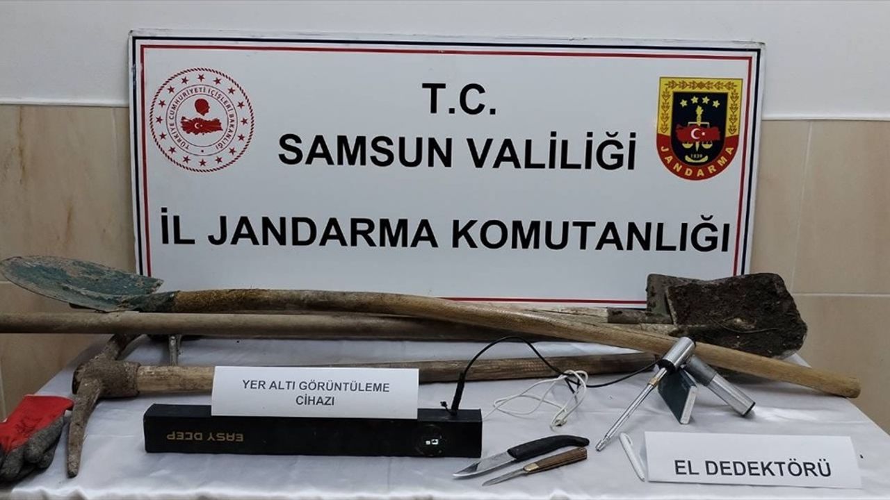 Samsun'da Kaçak Kazı Operasyonu: 5 Gözaltı