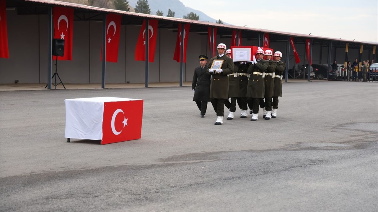 Şırnak'ta Şehit Astsubay İçin Tören Düzenlendi