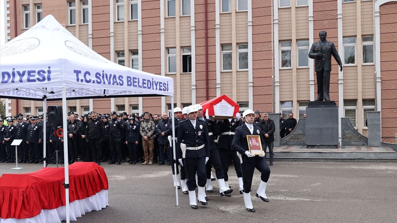 Sivas'ta Polis Memuru Hatice Saraç Ulukaya'nın Anısına Tören Düzenlendi