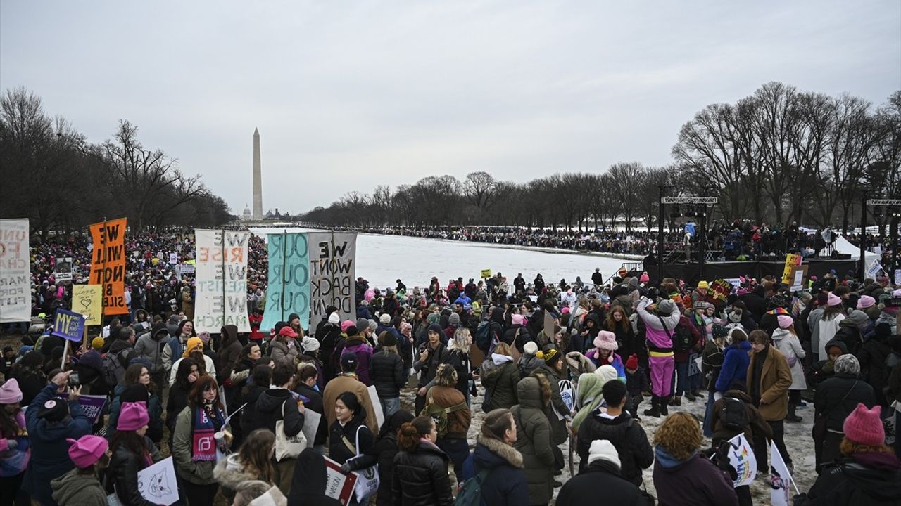 Washington'da Trump Protestosu