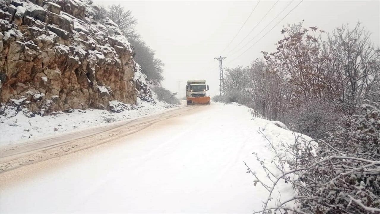 Amasya'nın Yüksek Kesimlerinde Yoğun Kar Yağışı