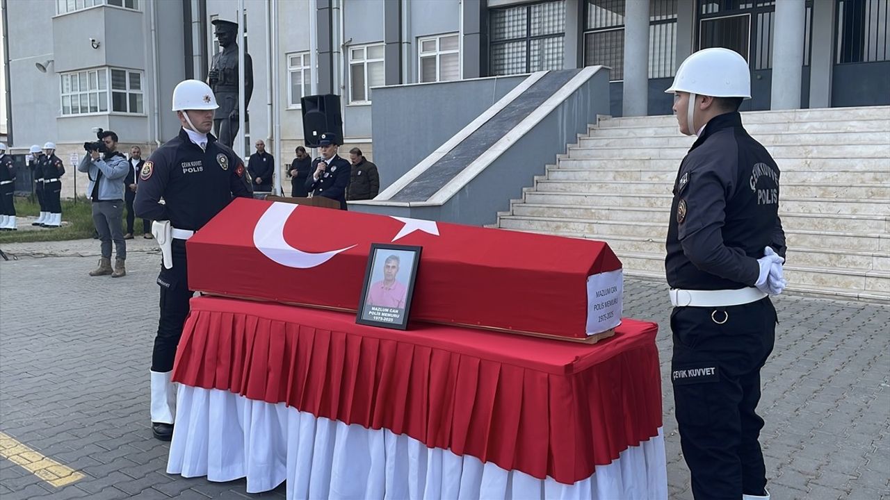 Aydın'da Hüzünlü Tören: Görev Başında Kaybedilen Polis Memuruna Veda