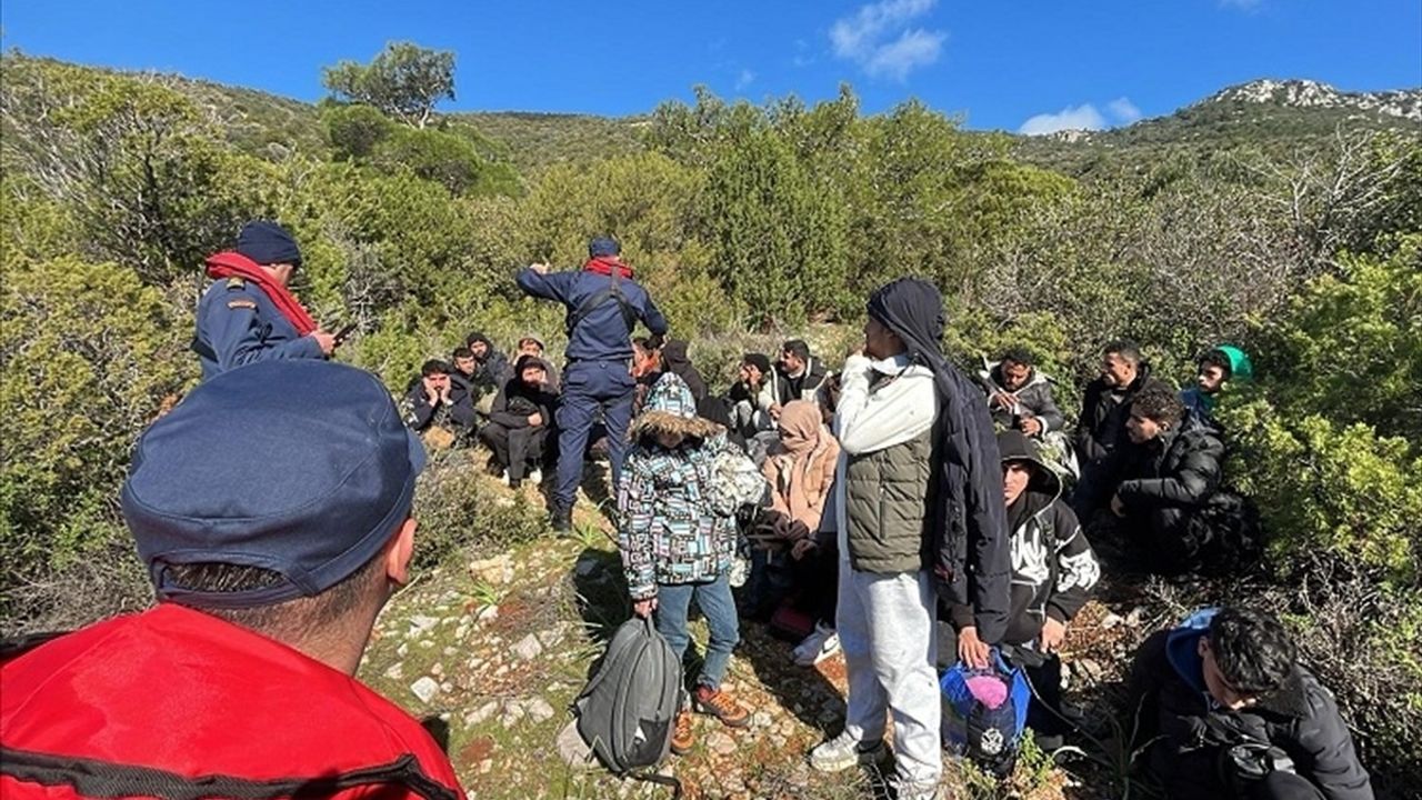 Bodrum'da 45 Düzensiz Göçmen Yakalandı