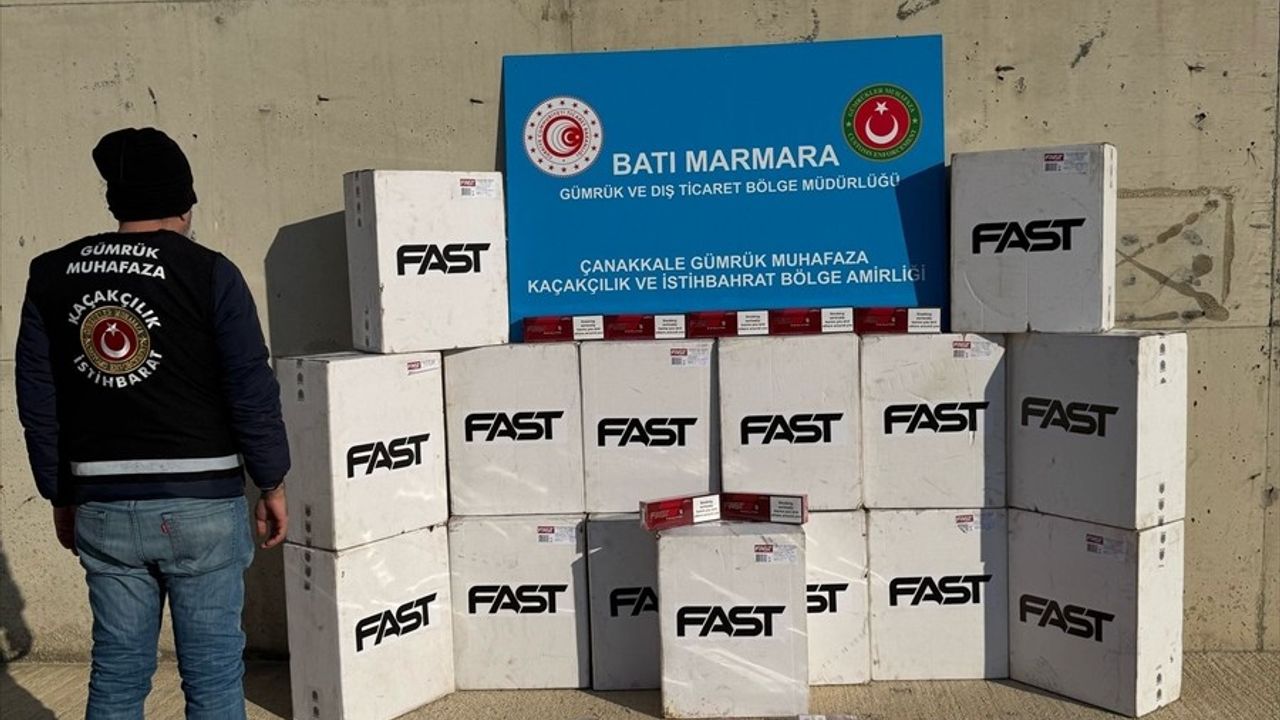 Çanakkale'de Kaçak Sigara Operasyonu: 7.500 Paket Ele Geçirildi