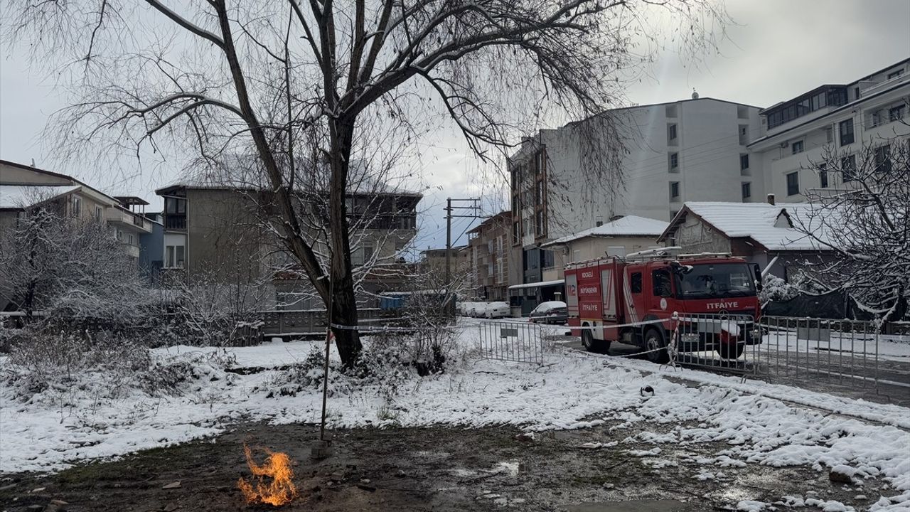 Kocaeli'de Metan Gazı Yangını İncelemesi