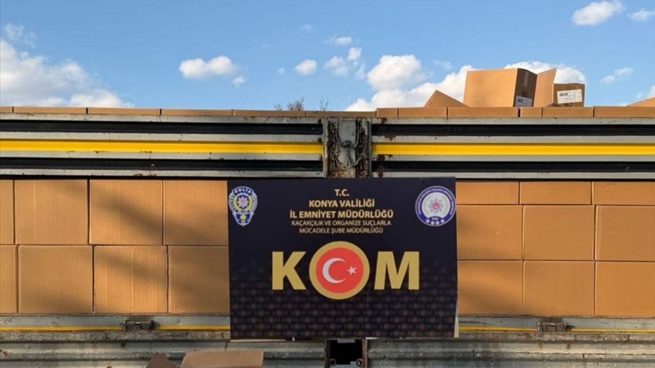 Konya'da 6.5 Milyon Kaçak Makaron Ele Geçirildi!
