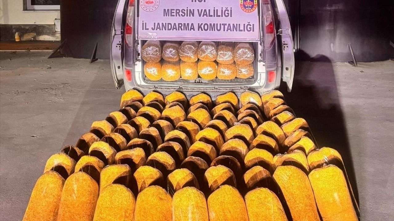Mersin'de Sahte Bandrollü Tütün Baskını