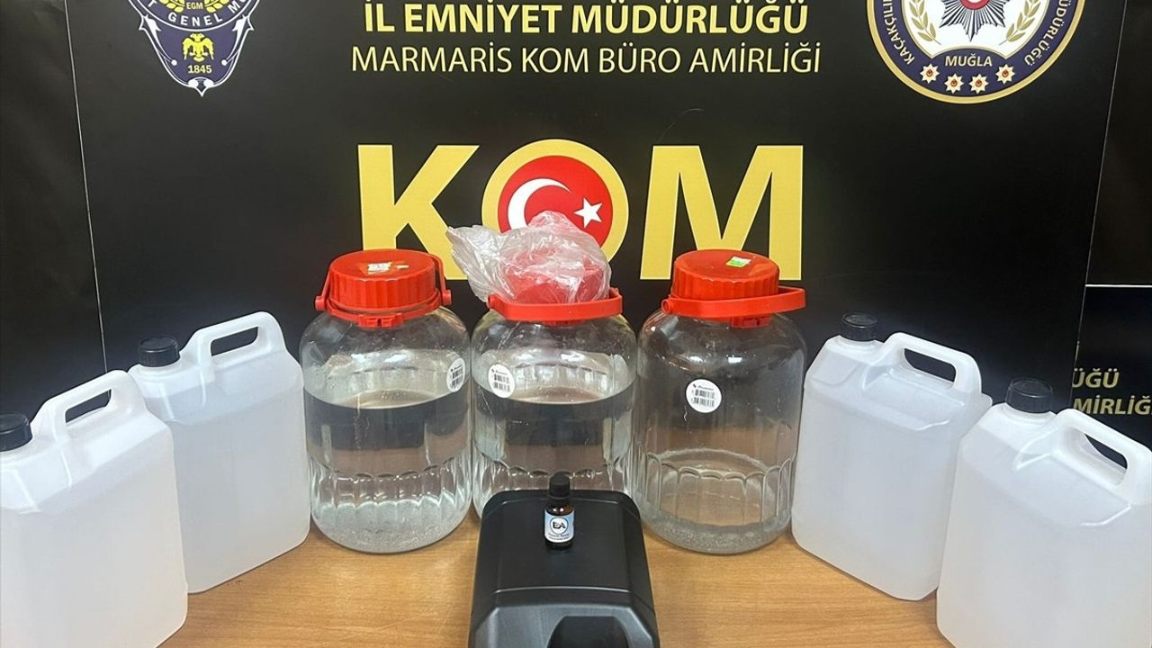 Muğla'da Kaçak Etil Alkol Operasyonu: 164 Litre Ele Geçirildi