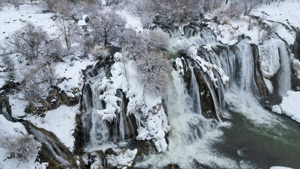 Muradiye Şelalesi Bembeyaz Kapatıldı