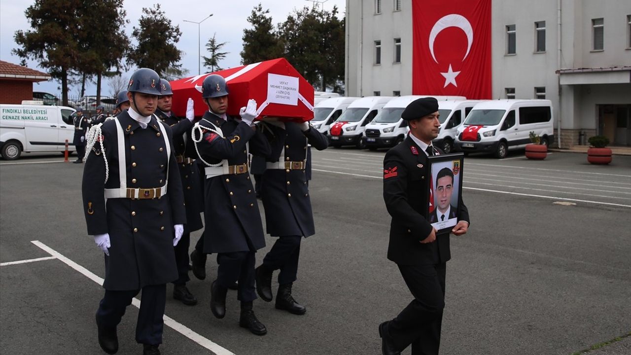 Rize'de Vefat Eden Jandarma Uzman Çavuş Daşkıran'ın Cenazesi Uğurlandı