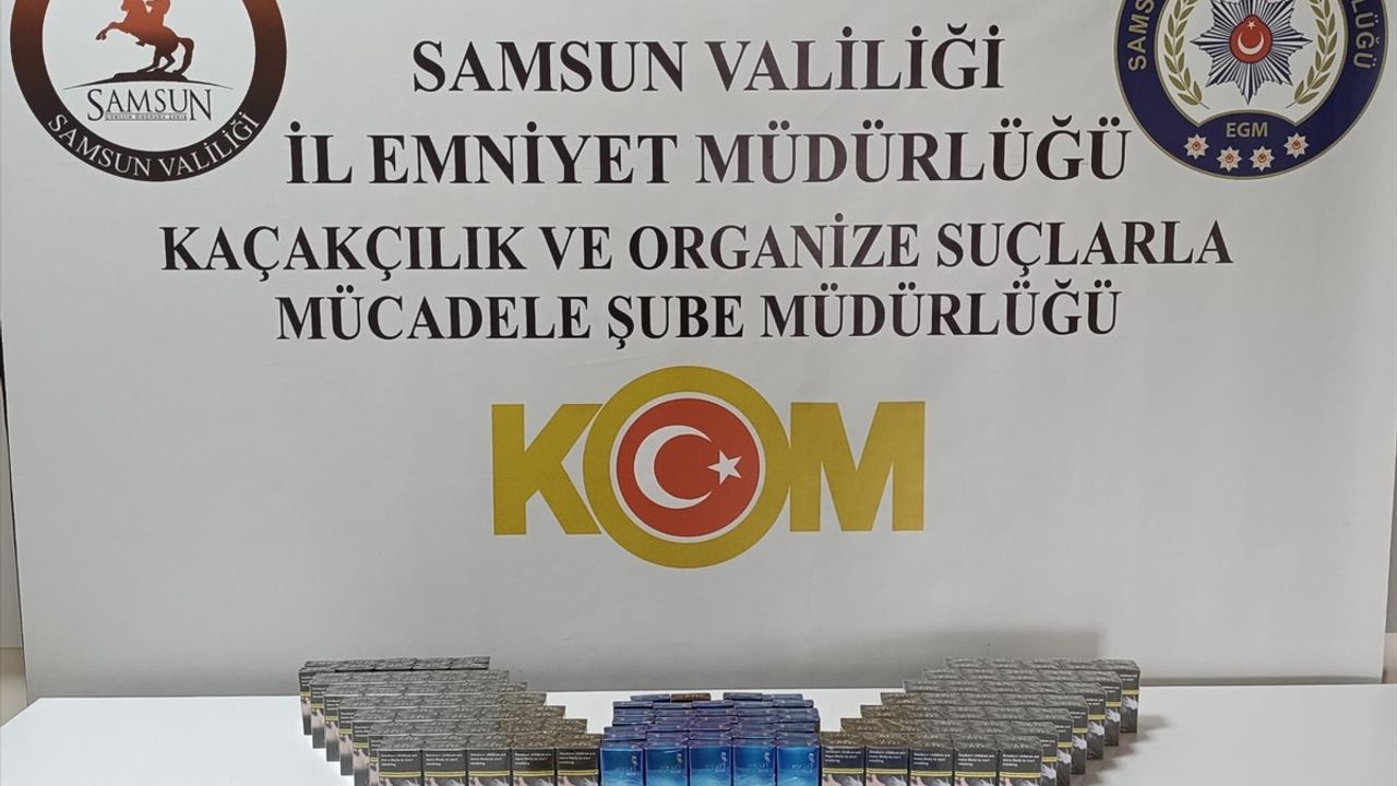 Samsun'da Kaçak Sigara Operasyonu: Bir Şüpheli Yakalandı