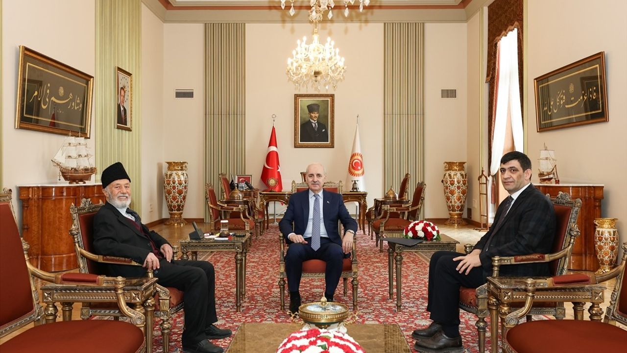 TBMM Başkanı Numan Kurtulmuş, ESAM Genel Başkanı Ertan Yülek'i Ağırladı