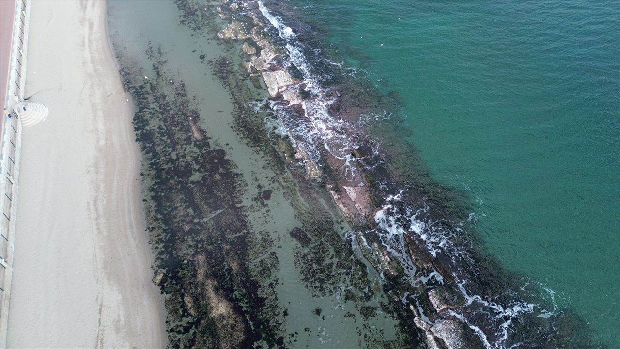 Tekirdağ Kıyılarında Deniz Suyunun Çekilmesi