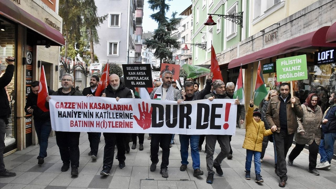 Trabzon ve Ordu'da Filistin'e Destek Yürüyüşleri Gerçekleştirildi