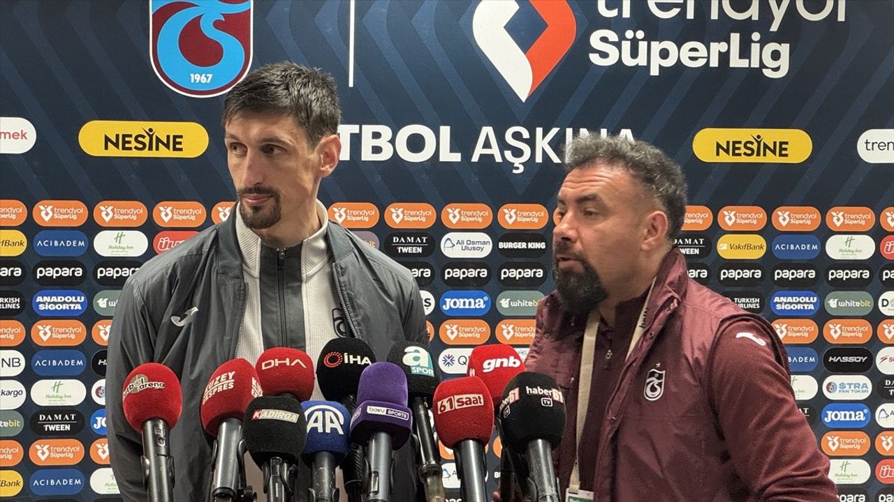 Trabzonspor Savunma Oyuncusu Stefan Savic Maç Sonrası Açıklamalarda Bulundu