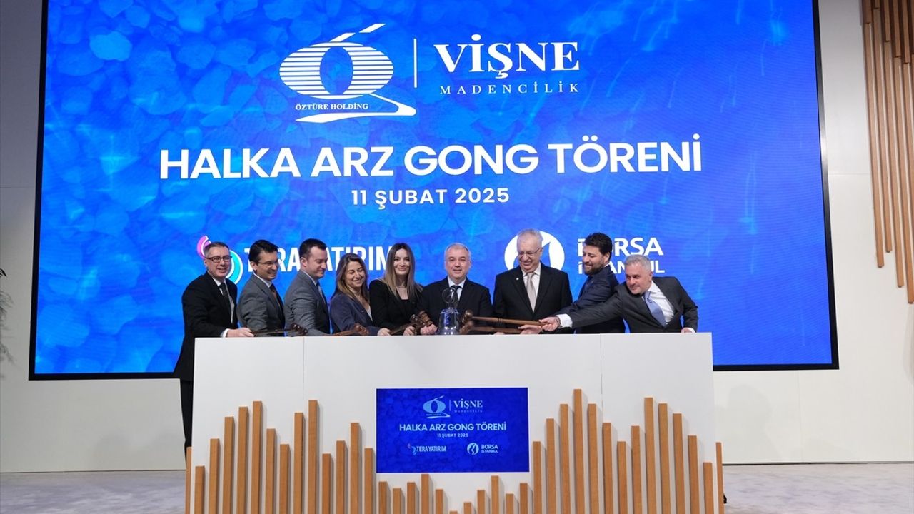 Vişne Madencilik Borsa İstanbul'da Gong Töreniyle İşleme Açıldı