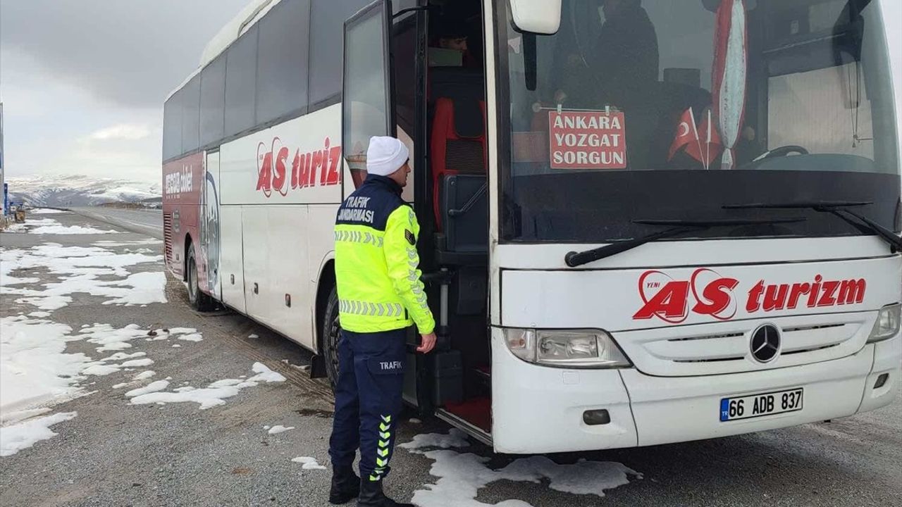 Yozgat'ta Yolcu Otobüslerine Denetim Uygulandı