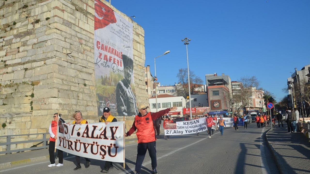 57. Alay’a Saygı Yürüyüşü Gelibolu’ya Ulaştı