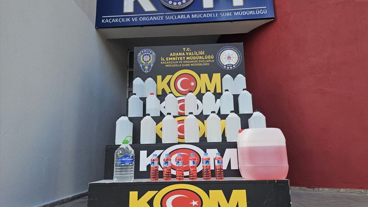 Adana'da 780 Litre Sahte İçki Operasyonu