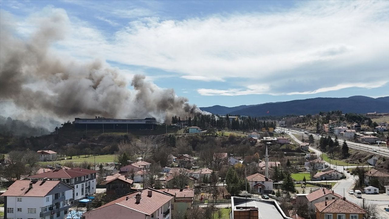 Bolu'daki Orman Ürünleri Fabrikasındaki Yangın Kontrol Altına Alındı