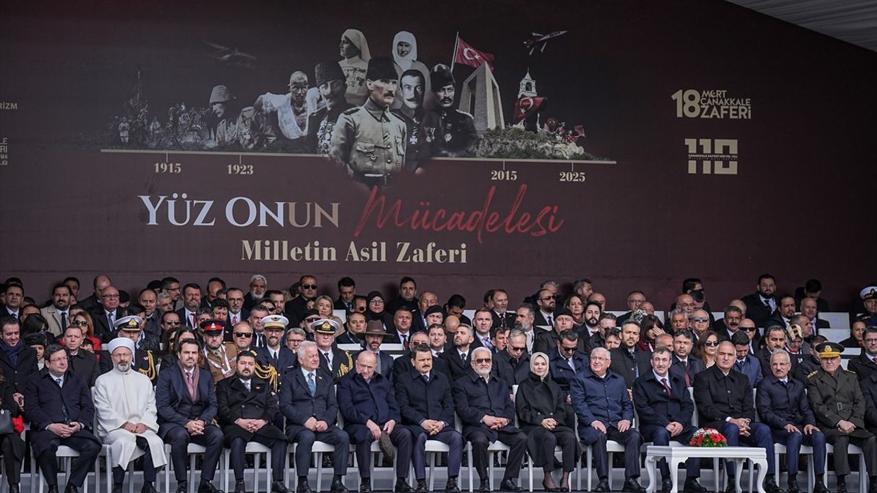 Çanakkale Deniz Zaferi'nin 110. Yıl Dönümü Töreni