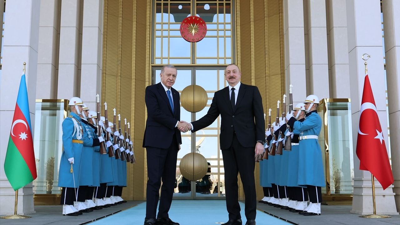 Cumhurbaşkanı Erdoğan, Azerbaycan Cumhurbaşkanı Aliyev'i Ağırladı