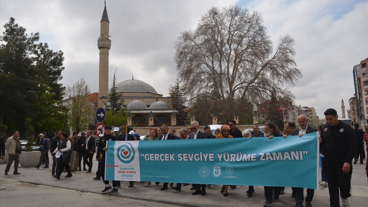 7. Uluslararası Sevgi ve Barış Yürüyüşü Karaman'dan Başladı
