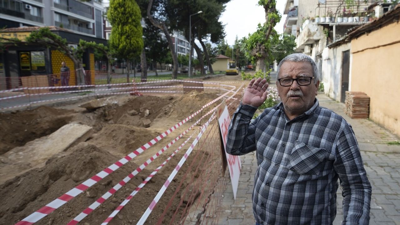 Aydın'da Yol Yenileme Çalışmasında Tarihi Buluntular