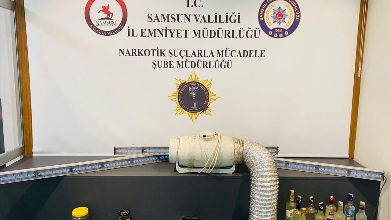 Samsun'da Evinin Bodrumunda Kenevir Yetiştiren Zanlı Yakalandı