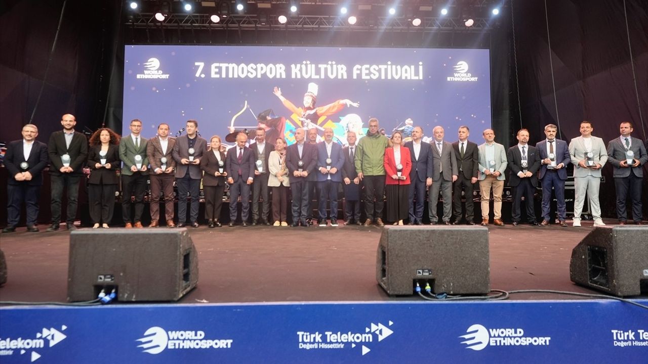 7. Etnospor Kültür Festivali'nde Anadolu Ajansına Ödül
