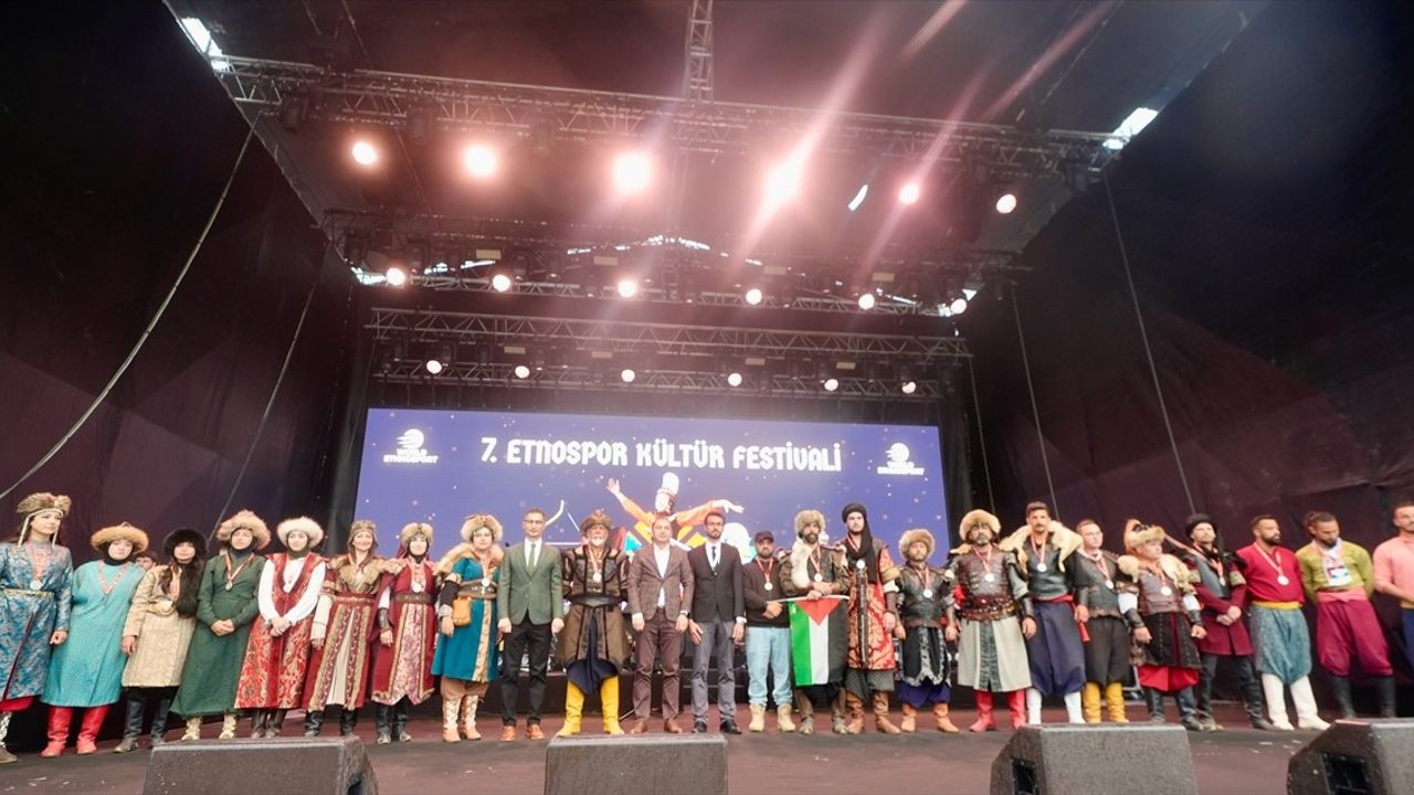 7. Etnospor Kültür Festivali'nin Kapanış Töreni Gerçekleşti