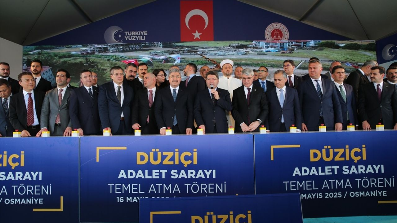 Adalet Bakanı Tunç Osmaniye'deki Adalet Sarayı'nın Temelini Attı