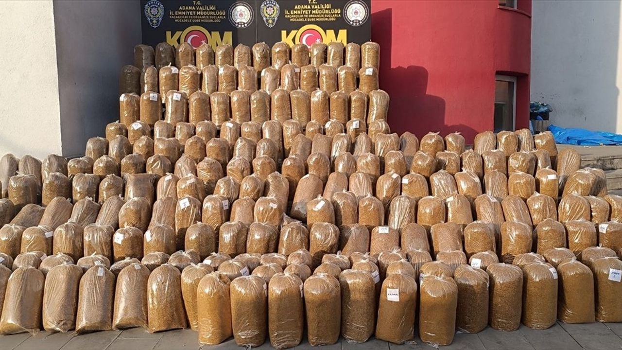 Adana'da 2 Ton Kaçak Tütün Operasyonu