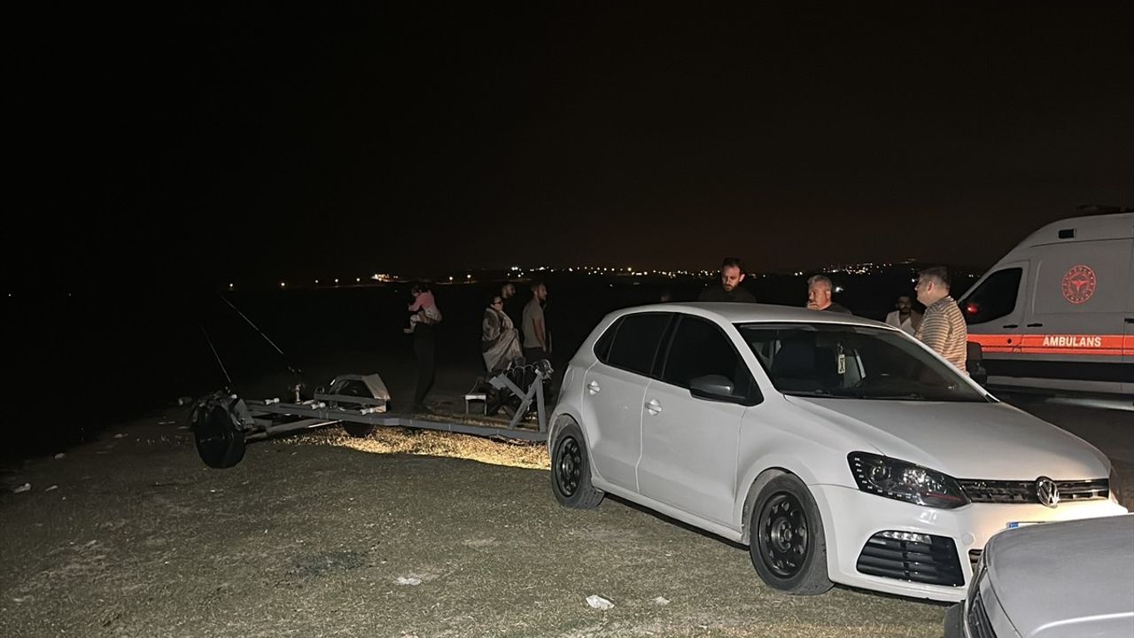 Adana'da Seyhan Baraj Gölü'nde Tekne Kazası