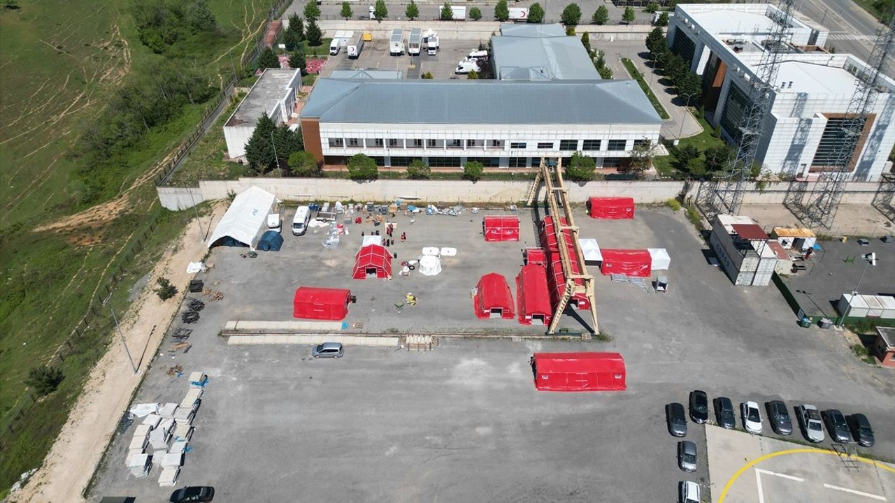 AID Uluslararası Doktorlar Derneğinden Mobil Sahra Hastanesi Tatbikatı