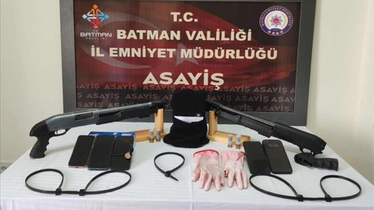 Batman'da Silahlı Suç Örgütüne Operasyon: 9 Tutuklama