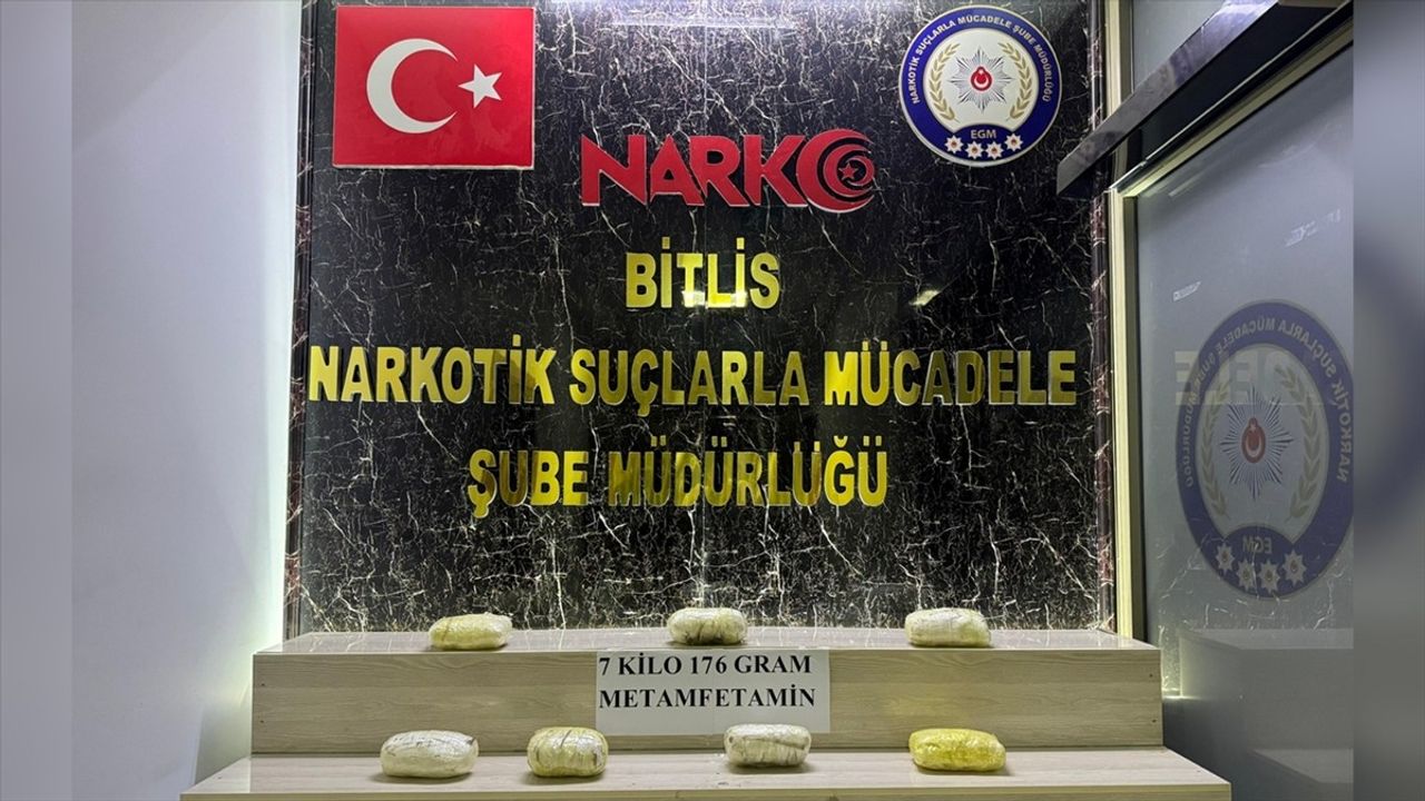 Bitlis'te 7 Kilo Sentetik Uyuşturucu Ele Geçirildi