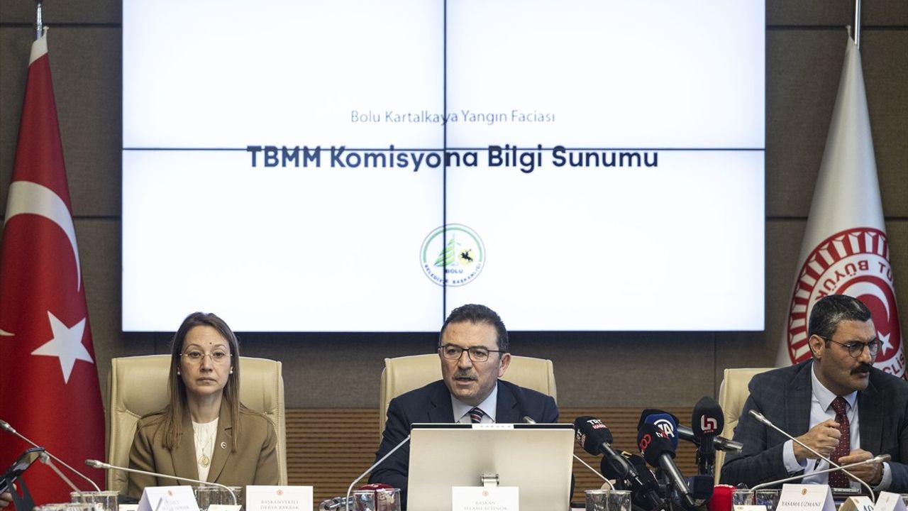 Bolu Belediye Başkanı Özcan TBMM Komisyonunda Yangın İle İlgili Açıklamalarda Bulundu
